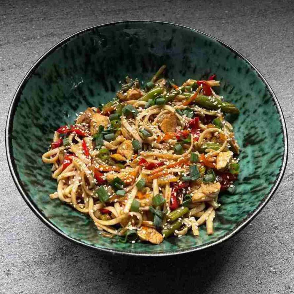 Локшина WOK з креветкою
